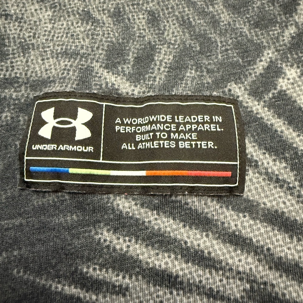 Under Armour HeatGear Graphic Training Shirt Gray XXL Loose Fit - Picture 3 of 5